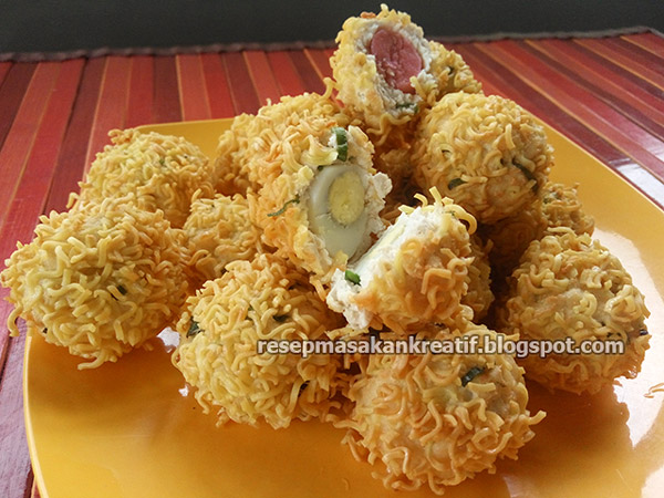 Resep Tahu Rambutan Bola Bola Isi Telur dan Sosis
