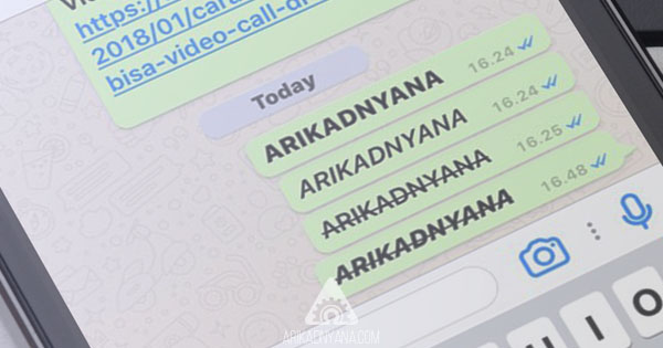 Cara Membuat Tulisan Tebal, Miring dan Coret di Whatsapp