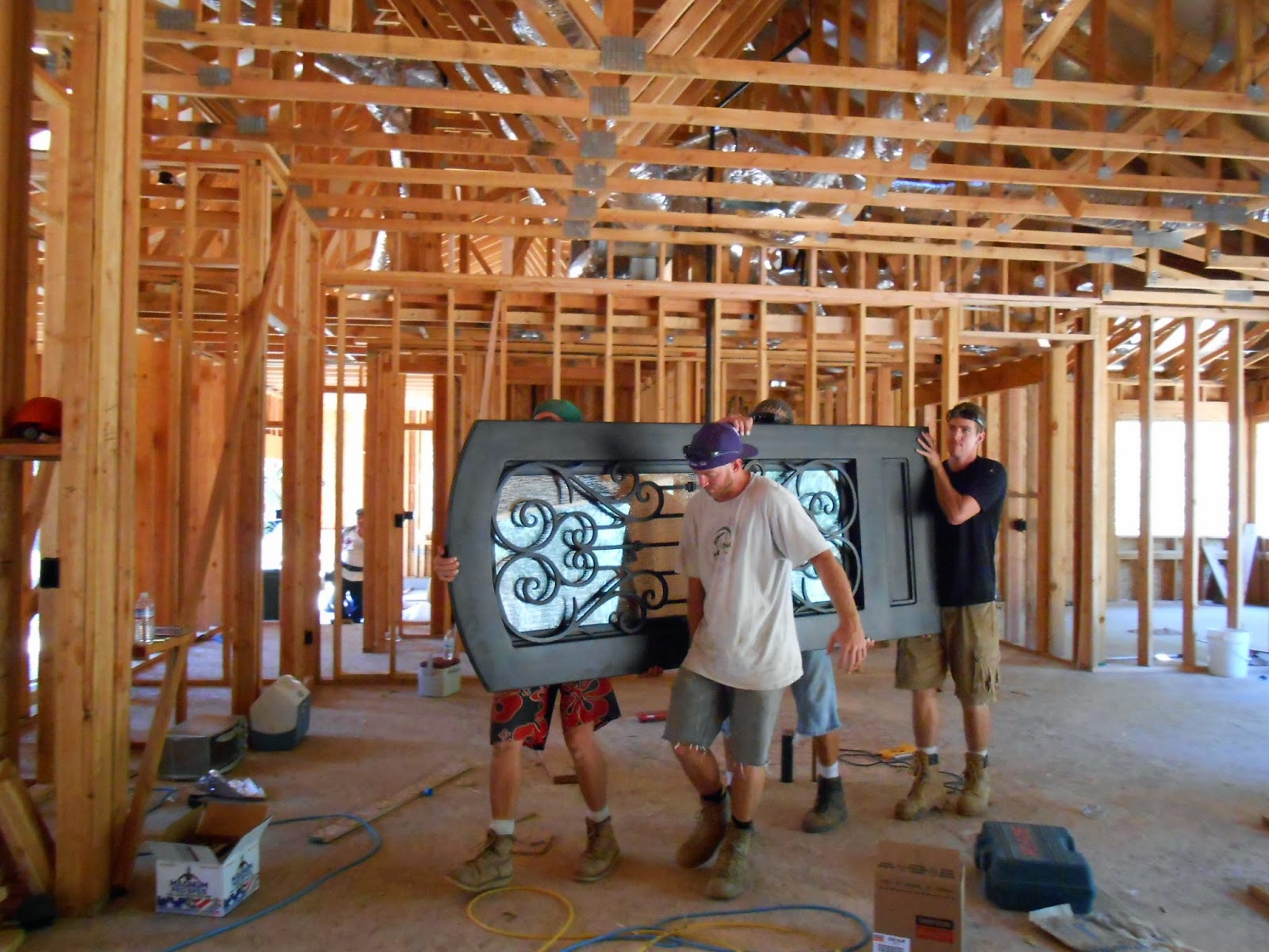 King Rd Installing the Iron Front Door