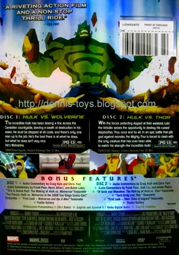 Dennis-Toys: Hulk Vs Wolverine & Thor DVD + Sabertooth Figure @ Work Desk