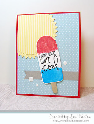 I Think You're Quite Cool card-designed by Lori Tecler/Inking Aloud-stamps from Concord & 9th