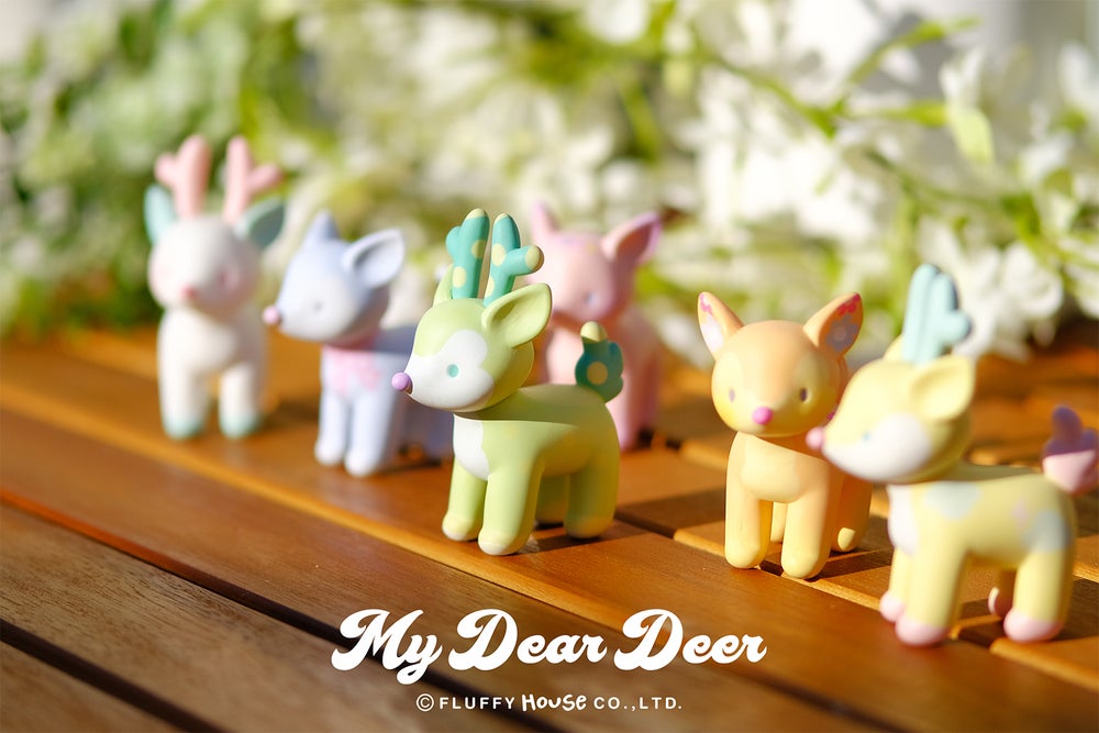Fluffy House Designer Art Toys My Dear Deer Series 1 Mini Figure Pink 