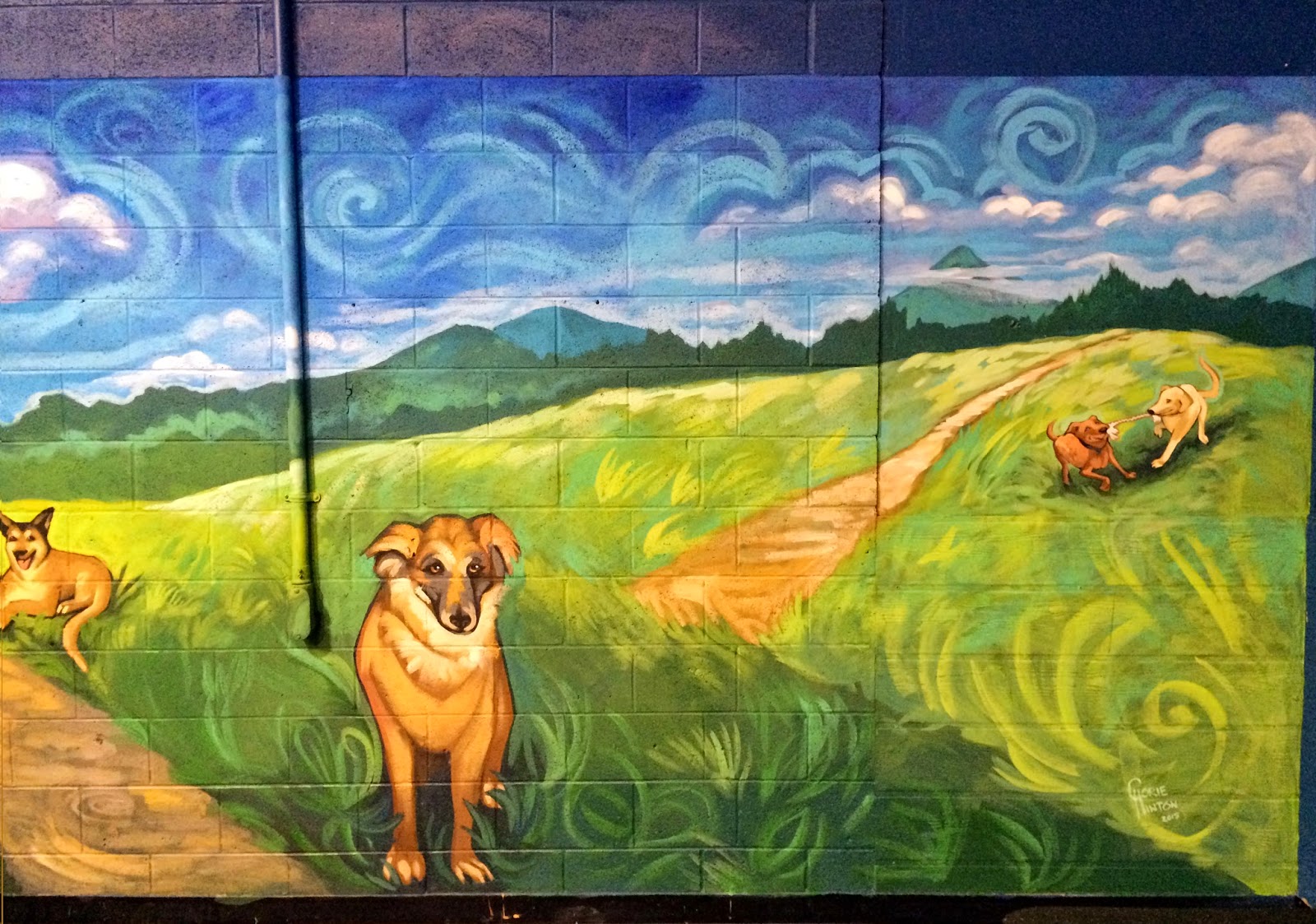 The Talking Walls Doggie Daycare Mural