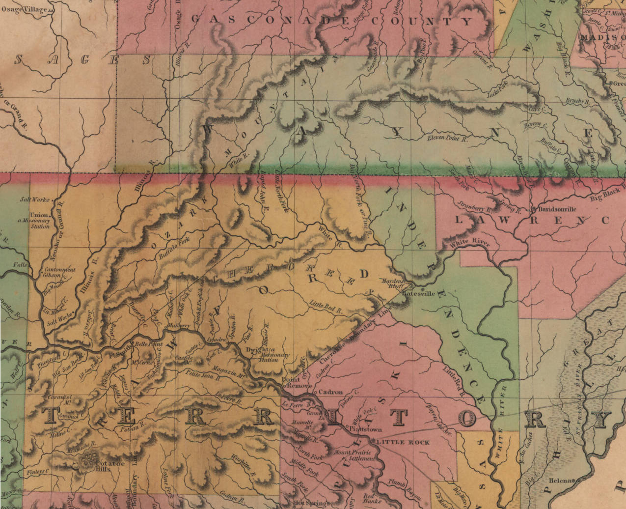 Izard County Arkansas Map Ozarks' History: Izard County, Arkansas Territory