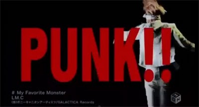 "PUNK!!" in large red letters over Maya dancing.