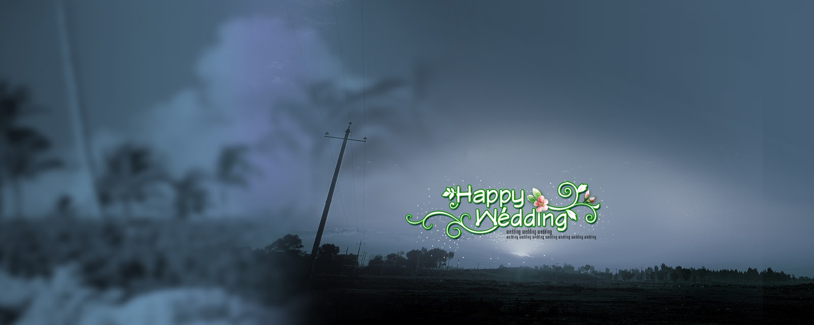 happy wedding background