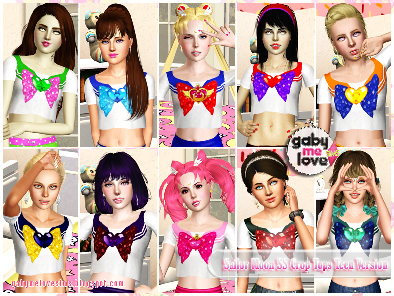 Gabymelove's Sims 3  - Página 2 Sailor-Moon-SS-Crop-Tops-TF-C