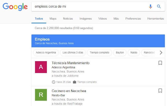 Buscar trabajo con Google ya es posible en Argentina