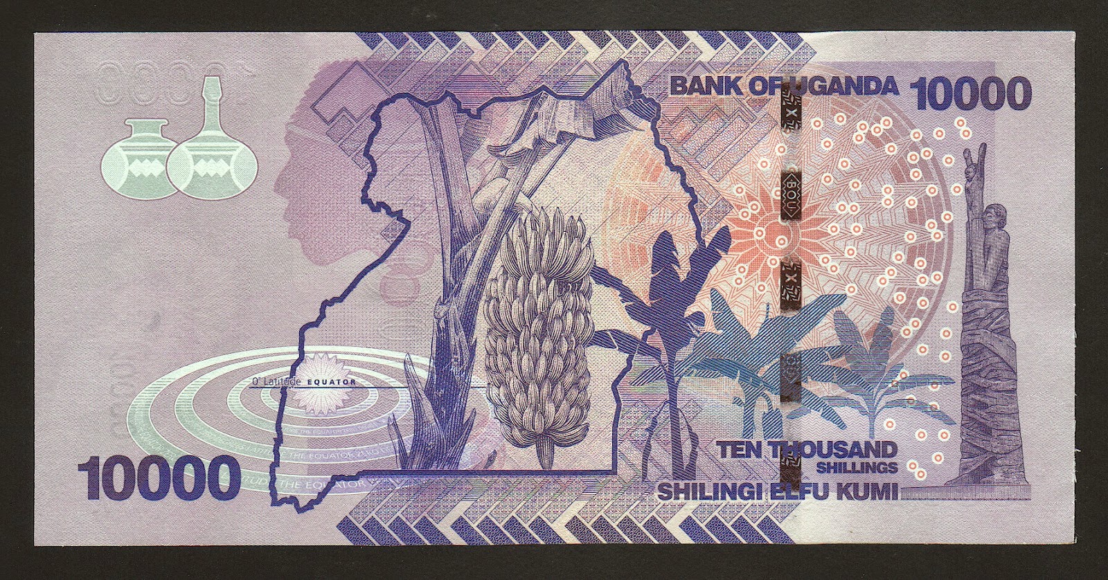Uganda Issued New Date 2013 5000 10000 And 50000 Shilling Bank