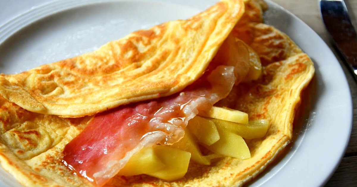 Probieren und Studieren : Apfel-Speck-Pannekoeken mit Ahornsirup