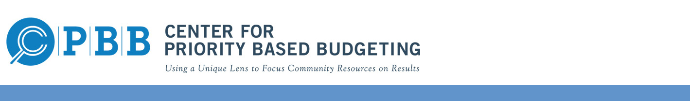 Priority Based Budgeting - Driving the Data-Focused Future of Communities