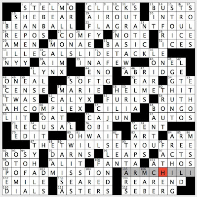 Rex Parker Does the NYT Crossword Puzzle: Mascot of Winnipeg Jets / FRI  7-19-19 / Las Vegas casino with musical name / Mormon settlement of 1849 /  Orange half of iconic duo /