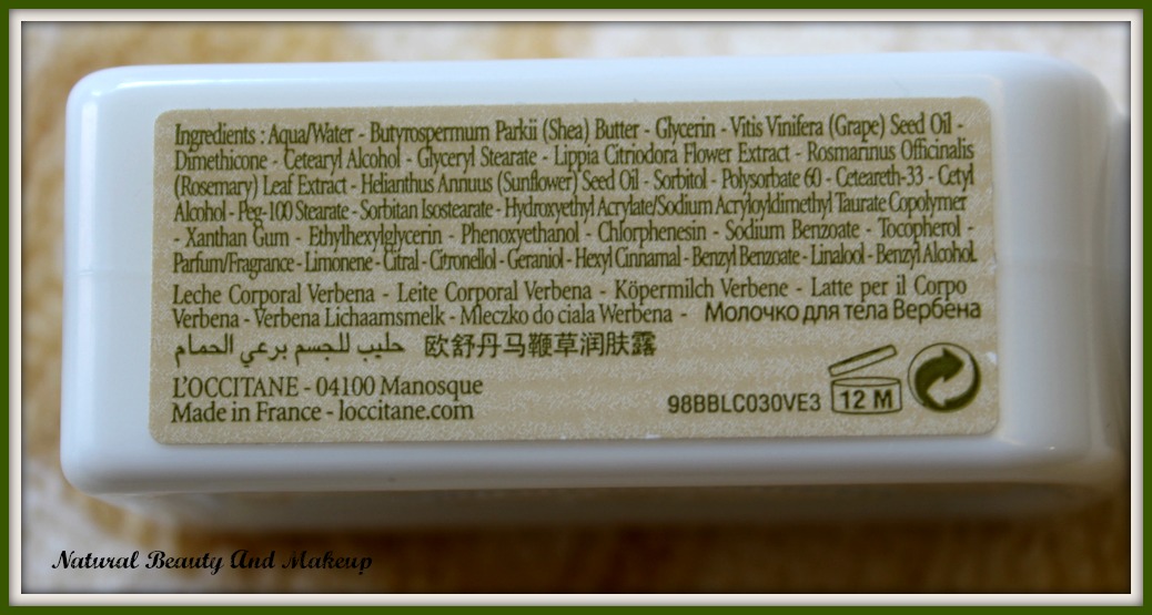 Natural Beauty And Makeup L’OCCITANE VERBENA {SHAMPOO, CONDITIONER