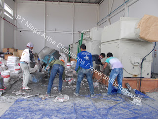 aplikasi base plate grouting