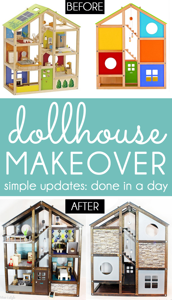 DIY Dollhouse Makeover Blue i Style Creating an Organized & Pretty