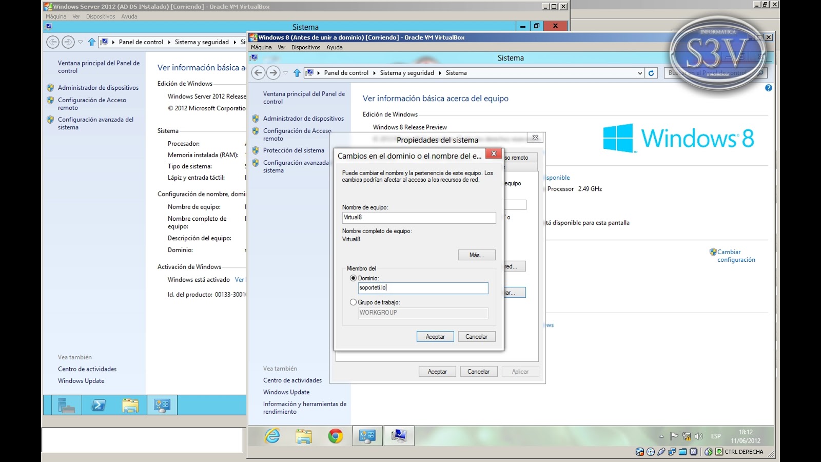 Configuración inicia de Windows Server