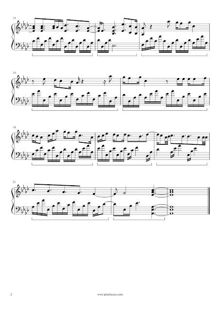 Partitura para piano gratis del tema Perfect de Ed Sheeran Partituras de piano | Sheet music for piano