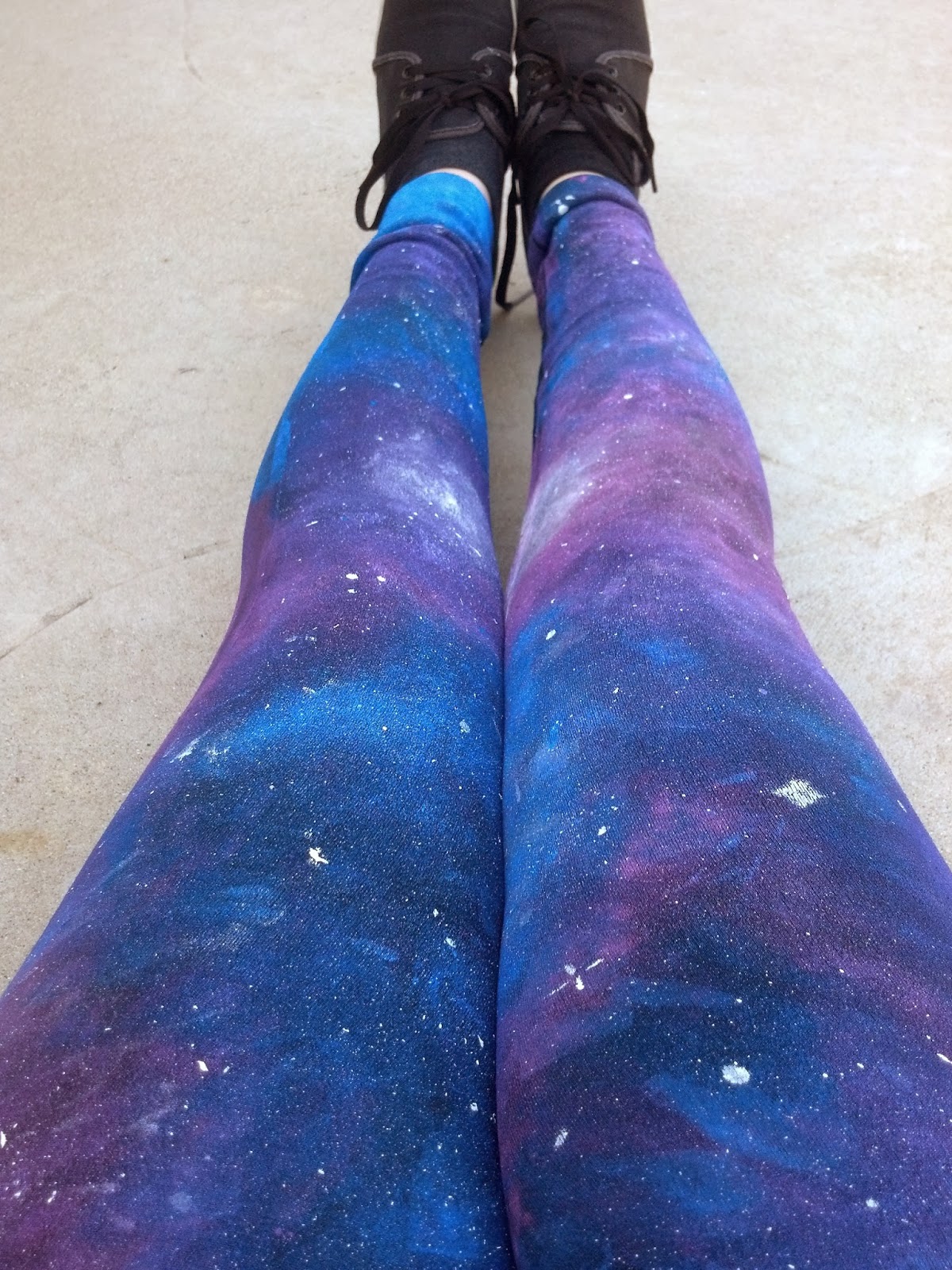 StephanieEspina: D.I.Y all the time! Galaxy Tights