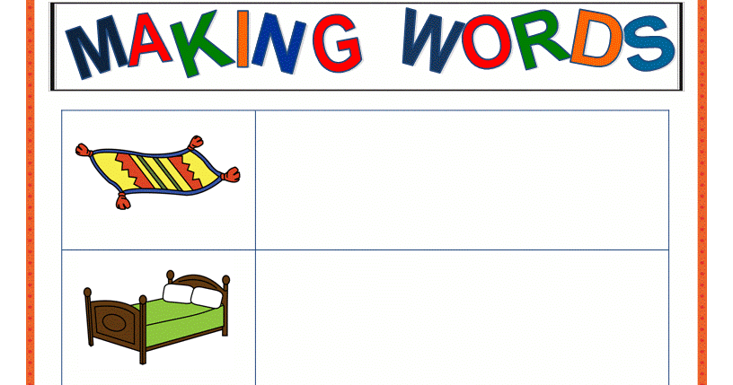 Classroom Freebies Too Making Words Templates