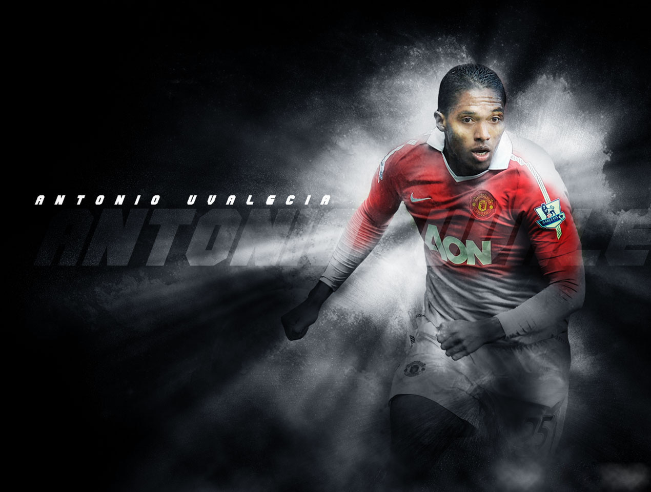 Free Football Wallpapers 2013: Antonio Valencia Wallpapers HD 2012