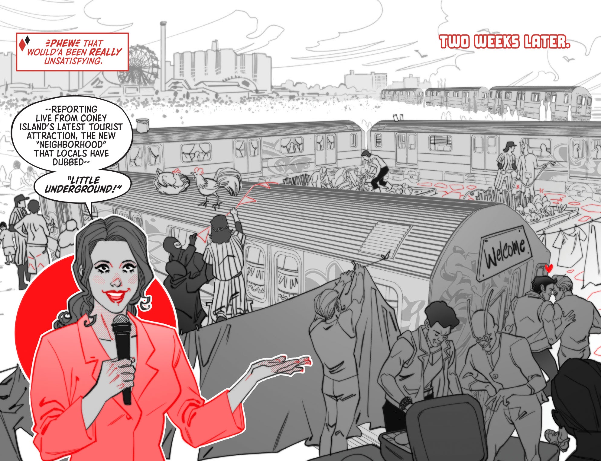 Read online Harley Quinn Black   White   Red comic -  Issue #8 - 22