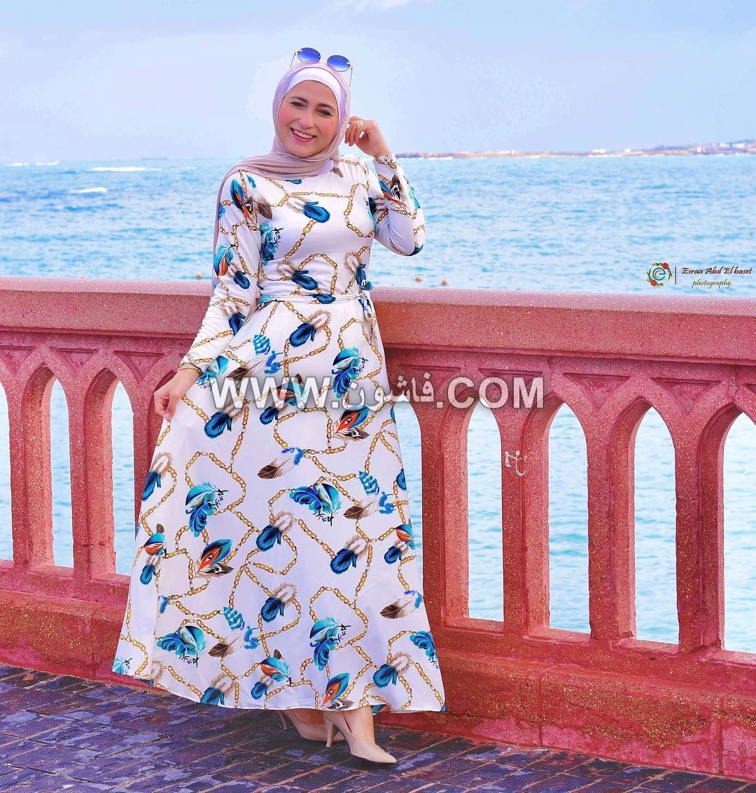 25 فستان كاجوال للمحجبات لربيع عام 2019 فساتين محجبات, فساتين كاجوال محجبات, فساتين الربيع 2019