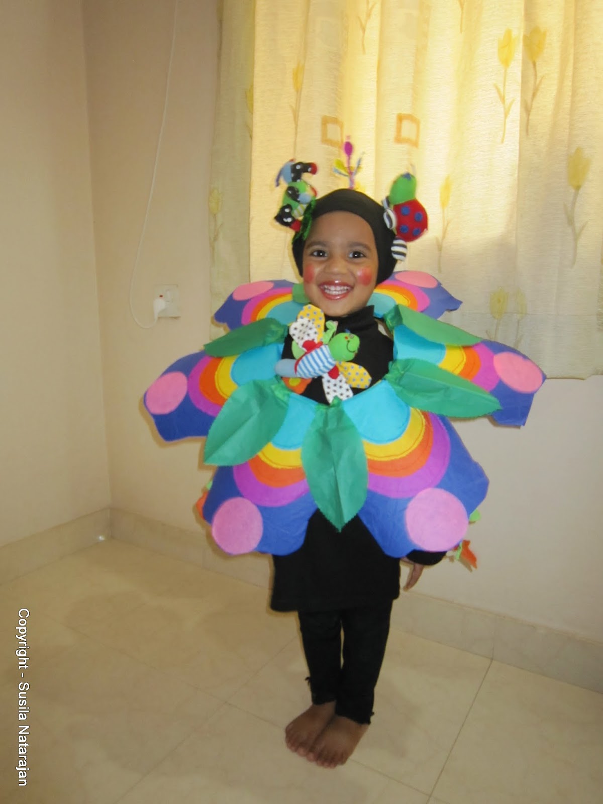For Kids: Creepy Crawly Day - Hand made flower costume