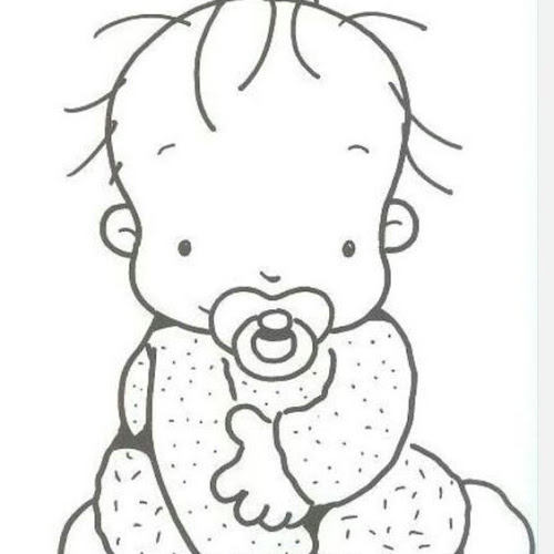 30 desenhos de bebÊs para colorir pintar imprimir ou preparar