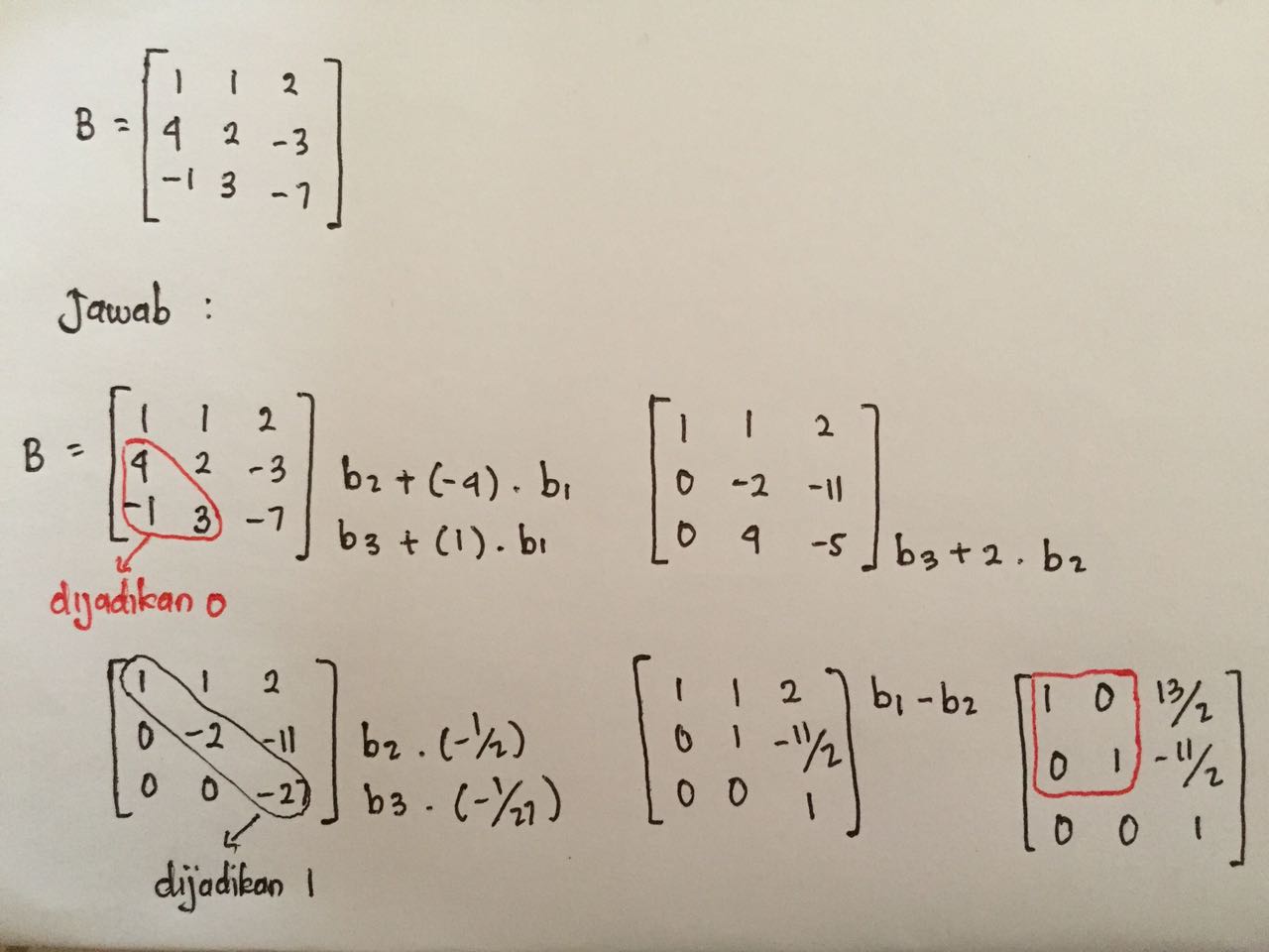 Yuk Mojok! Contoh Soal Eliminasi Gauss 3X3 Yuk Mojok! Contoh Soal Eliminasi Gauss 3X3