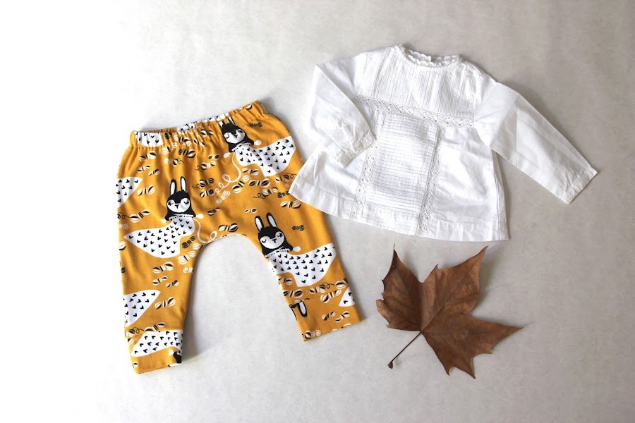 DIY Tutorial y patrones legins de bebé