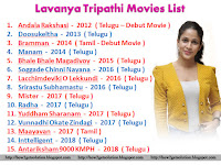 Lavanya Tripathi All Movies List [Images]