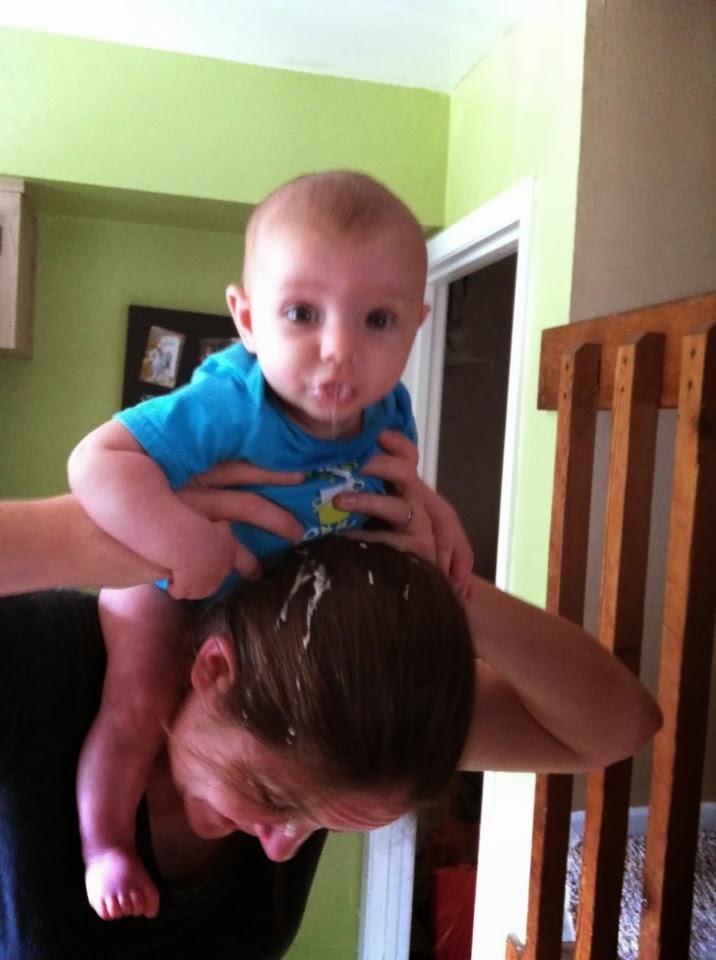 Deep Breaths and Baby Steps Puke in the face