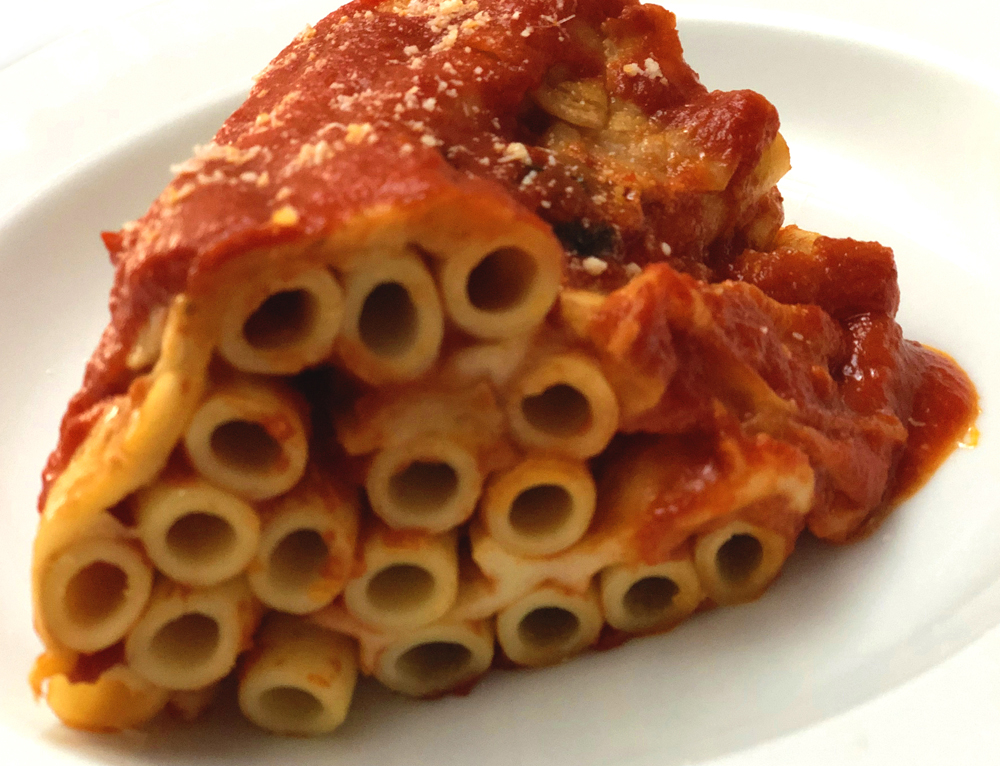 Ziti lunghi al forno