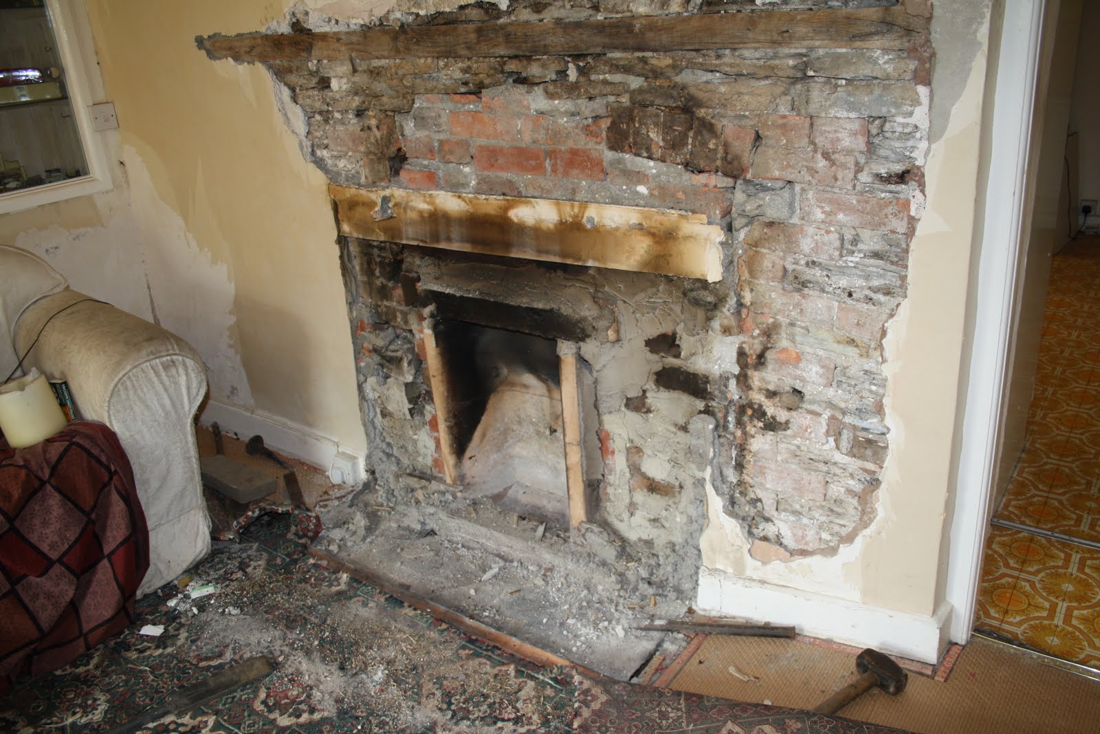 Growing Things and Making Things: Fireplace excavation