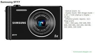 Samsung ST77 digital camera