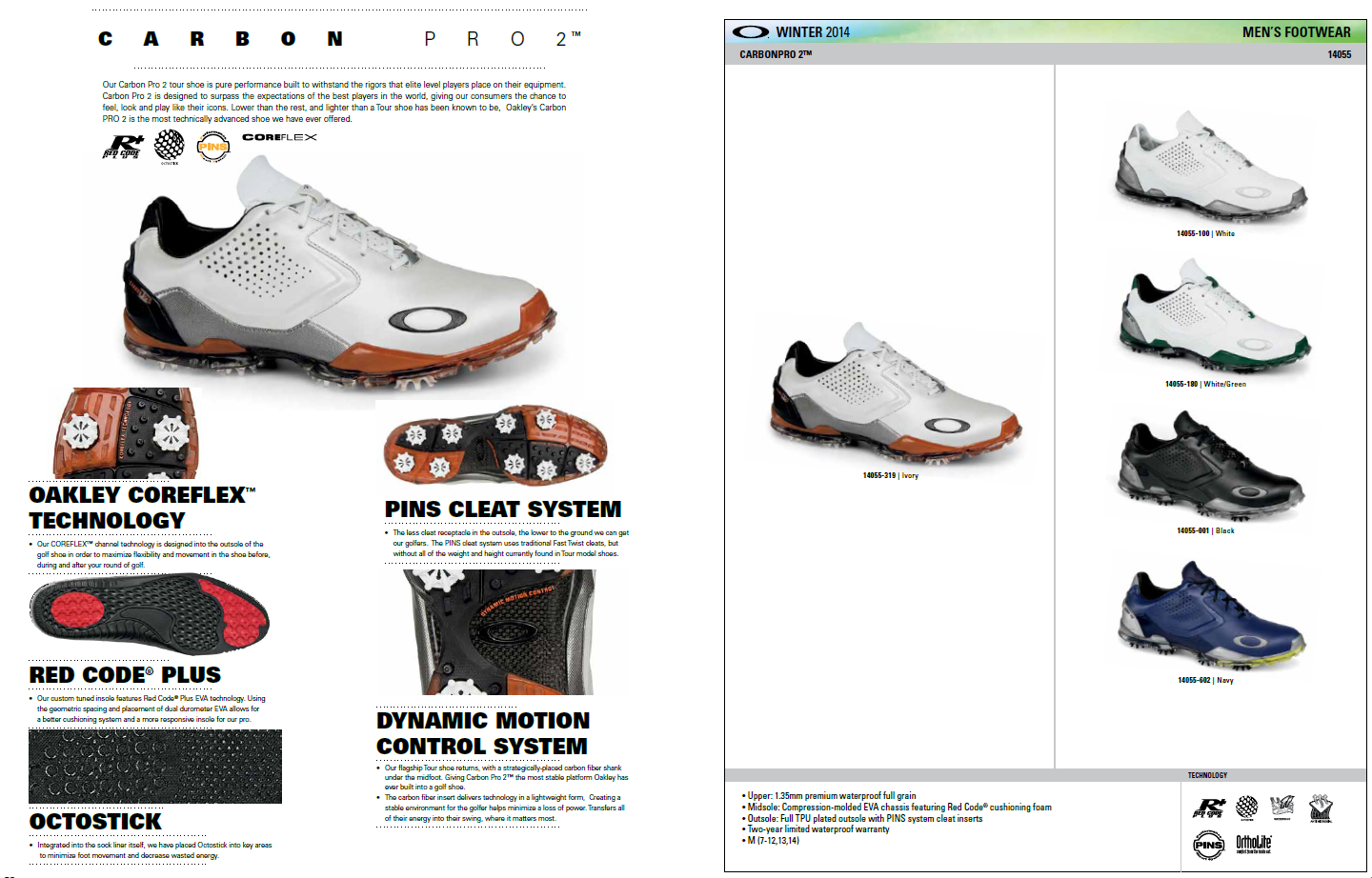 oakley carbon pro 2 golf shoes