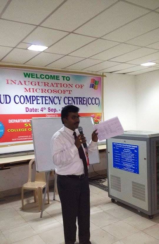 Addressing the Student at Swarnandra