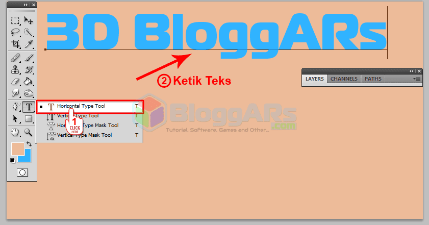 Cara Membuat Efek Tulisan 3d Di Photoshop - Kreatifitas Terkini