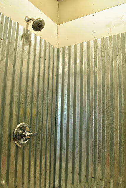 Galvanized Corrugated Metal Shower, Can You Use Corrugated Metal In A Shower