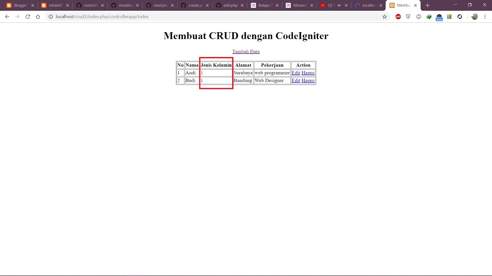 Join 2 Tabel Dan 3 Tabel Di Codeigniter Sample Menggunakan Data Images