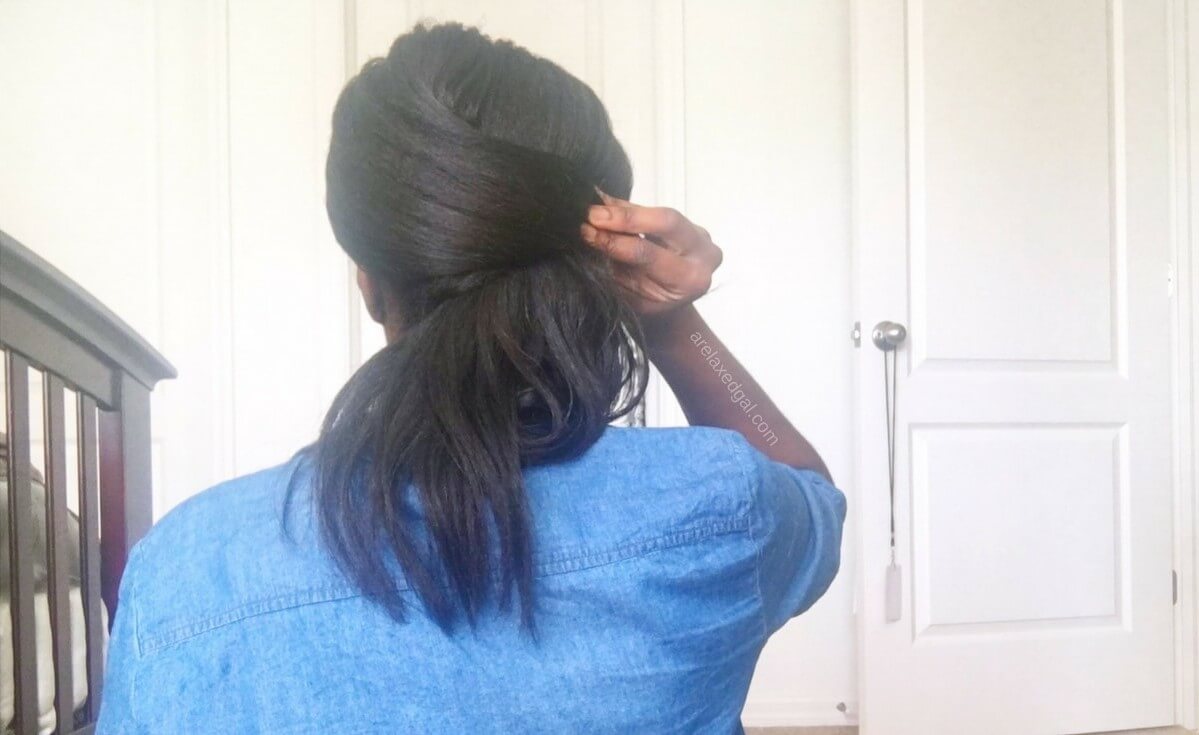 How I Cross Wrap My Relaxed Hair A Relaxed Gal