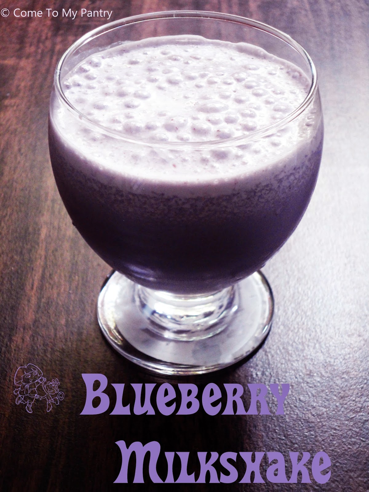 Blueberry Jam Milkshake | Inky Blue Milkshake | Jam Milkshake