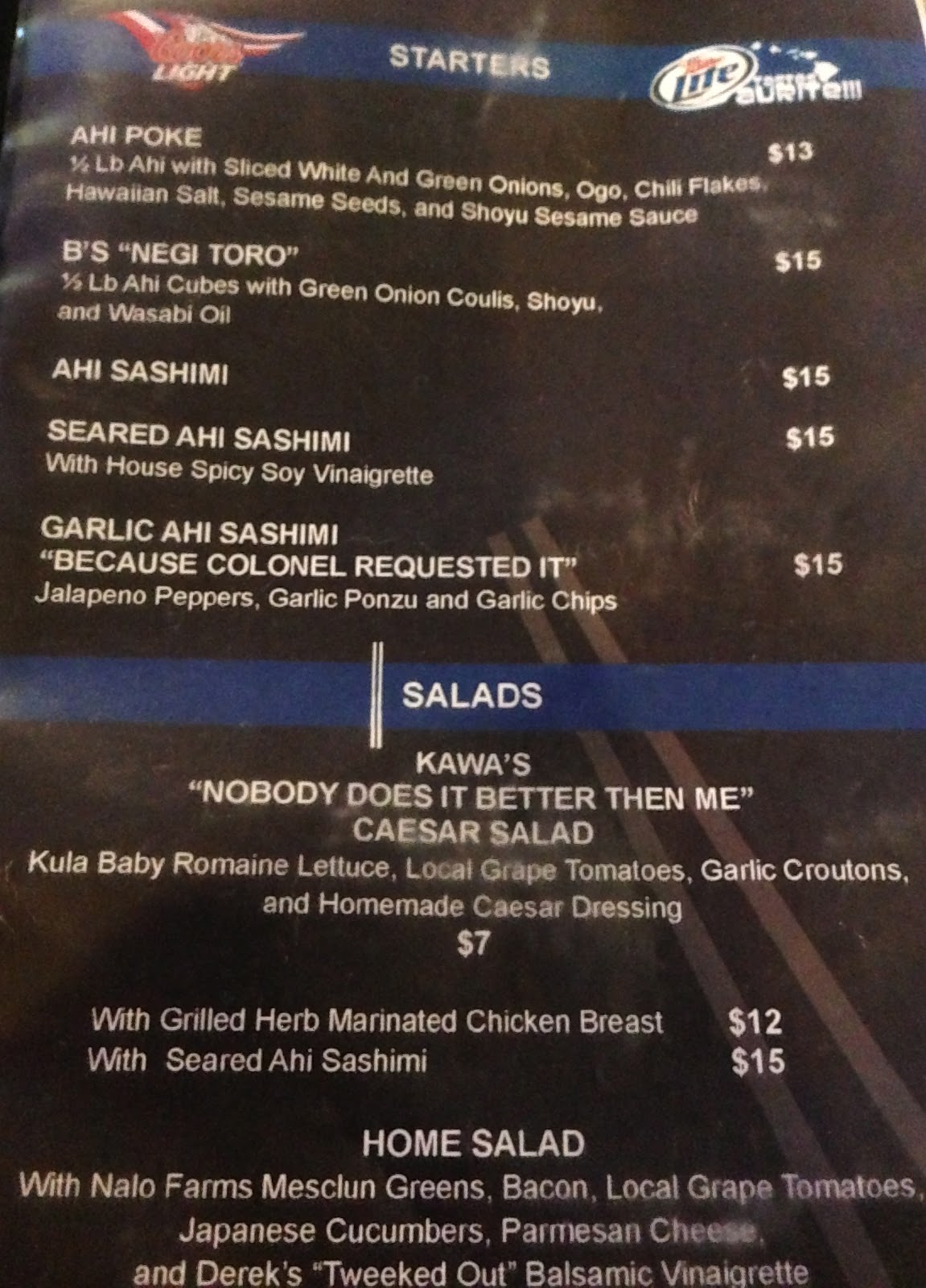 GREAT EATS HAWAII HOME BAR AND GRILL