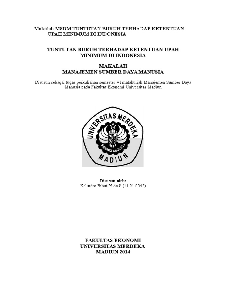 makalah msdm wood scribd indo