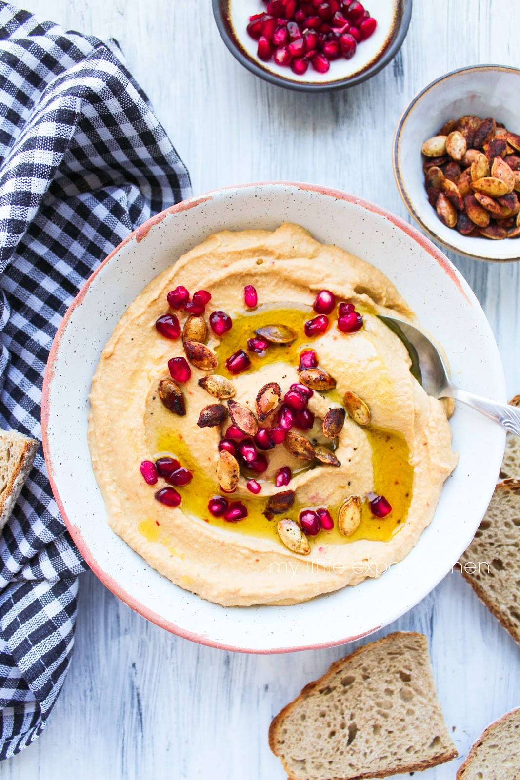 My Little Expat Kitchen Pumpkin hummus with fresh chilli