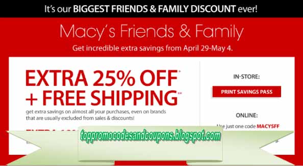 Macy's free shipping promo Clearance