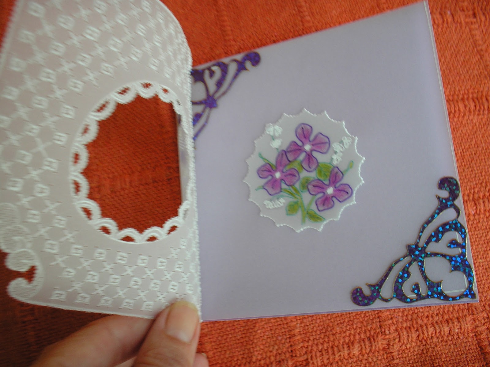 Spanish crafter Parchment class card Monday 16 Jan