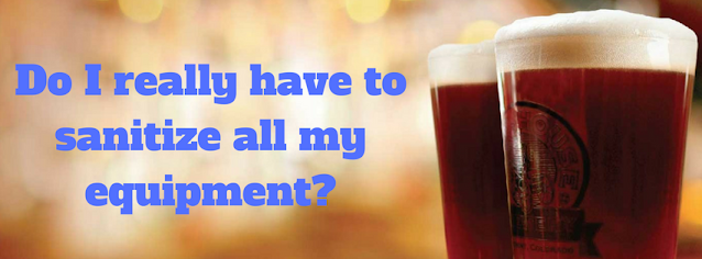sanitization of beer brewing equipment