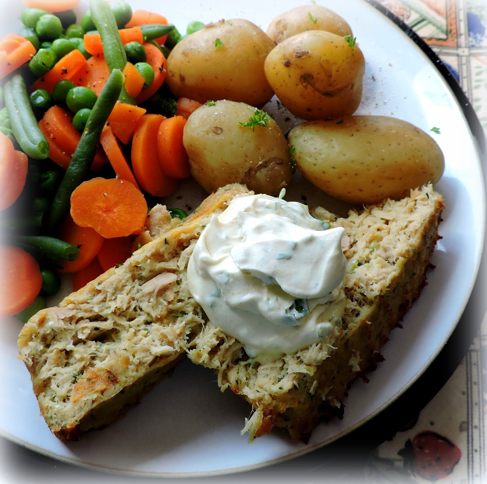 Salmon or tuna loaf with mustard sauce Country living downunder