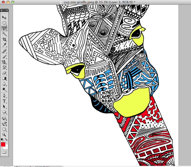 GCSE Graphics Unit 1 Final drafting/ Process of making my final piece